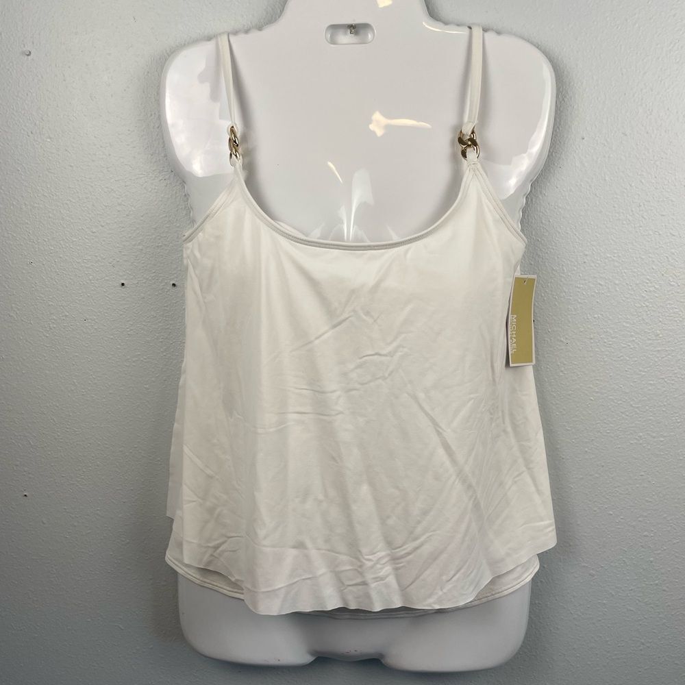 NWT MICHAEL Michael Kors Tankini Swim Top Size XS
